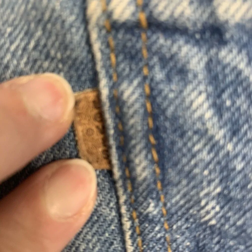 Vintage Levi's 540 Size 42‎ Jeans Straight Leg Distressed Leather Tag Tab Men's